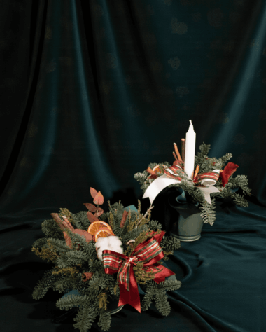 Christmas in a tin and Christmas in a tin with candle